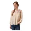 Roper Women's Embroidered Peasant Blouse