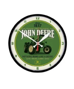 John Deere Nothing Runs Like A Deere Clock