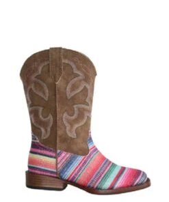 Roper Girls' Glitter Serape Boots