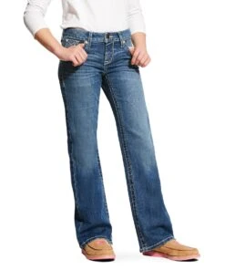 Ariat Girls' Whipstitch Boot Cut Jean