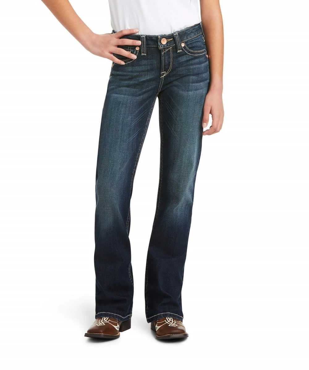 Ariat Girls' R.E.A.L. Kylee Boot Cut Jean 1 Ariat Girls' R.E.A.L. Kylee Boot Cut Jean
