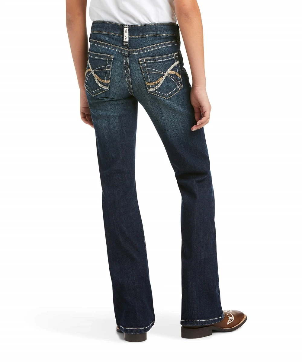 Ariat Girls' R.E.A.L. Kylee Boot Cut Jean 2 Ariat Girls' R.E.A.L. Kylee Boot Cut Jean - Image 2