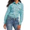 Ariat Girls' R.E.A.L. Bucking Bronc Snap Shirt