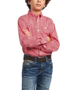 Ariat Boys' Fabio Stretch Button Down Shirt