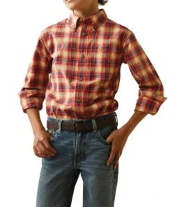 Ariat Boys' Pro Nayel Button Down Shirt