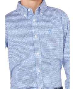 Ariat Boys' Nory Classic Fit Button Down Shirt -Fashion Shop 10042248 c