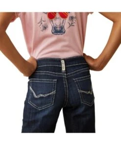 Ariat Girls' R.E.A.L. Ryki Wide Leg Jean -Fashion Shop 10043205 pocket