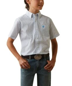 Ariat Boys' Luca Classic Fit Button Down Shirt