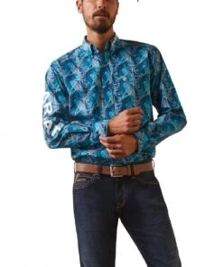 Ariat Men's Team Hugh Fitted Button Down Shirt