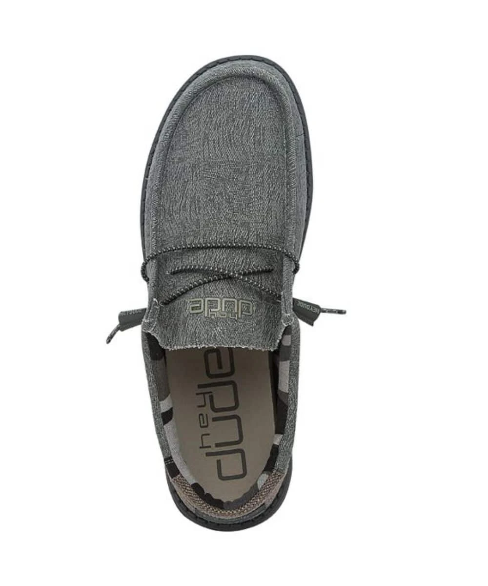 Hey Dude Men's Blue Camo Wally Shoe 3 Hey Dude Men's Blue Camo Wally Shoe - Image 3