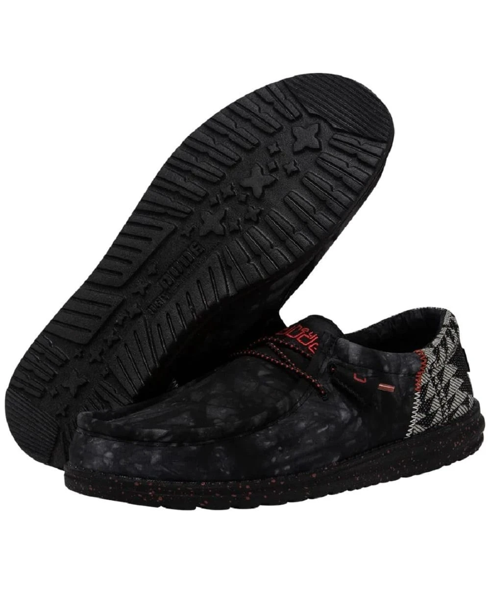 Hey Dude Men's Back In Black Wally Funk Shoe 1 Hey Dude Men's Back In Black Wally Funk Shoe