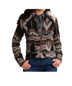 Roper Women's Stetson Brown Aztec Jacket