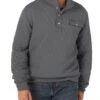 Wrangler Men's Grey Quilted Pullover Jacket