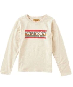Wrangler Girl's Sunset Logo Long Sleeve Tee