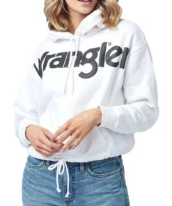 Wrangler Women's Retro Logo Cropped Hoodie