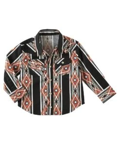 Wrangler Baby/Toddler Boy's Aztec Western Snap Shirt