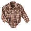 Wrangler Baby Boys' Plaid Western Onesie