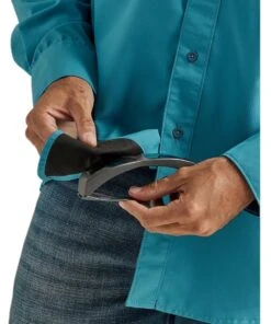 Wrangler Men's Performance Button Down Shirt -Fashion Shop 112323773 d