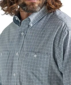 Wrangler Men's George Strait Button Down Shirt 5 Wrangler Men's George Strait Button Down Shirt -Fashion Shop 112324885 c