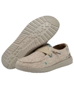 Hey Dude Women's Sunflower Beige Wendy Flora Shoe