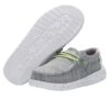 Hey Dude Youth Stone White Wally Sox Shoe