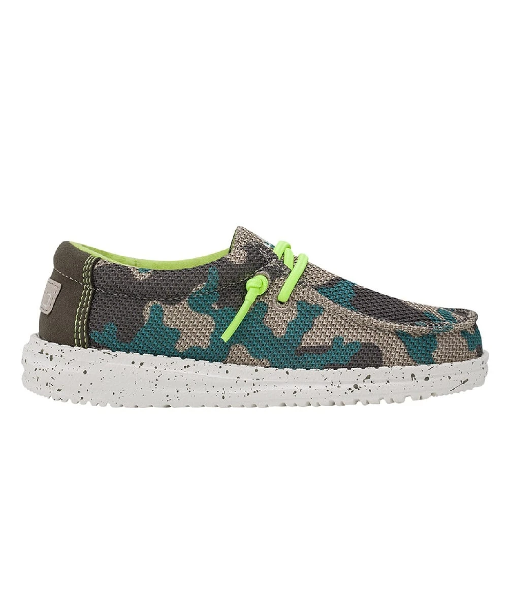 Hey Dude Youth Taupe Camo Wally Sox Shoe 1 Hey Dude Youth Taupe Camo Wally Sox Shoe