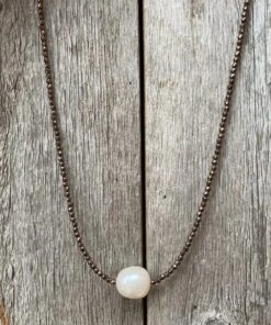 J. Forks Designs Women's Bronze Hematite Necklace