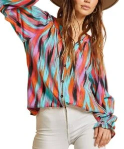 Andree By Unit Women's Multi-Color Blouse