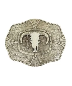 M&F Western Men's Nocona Steer Skull Buckle