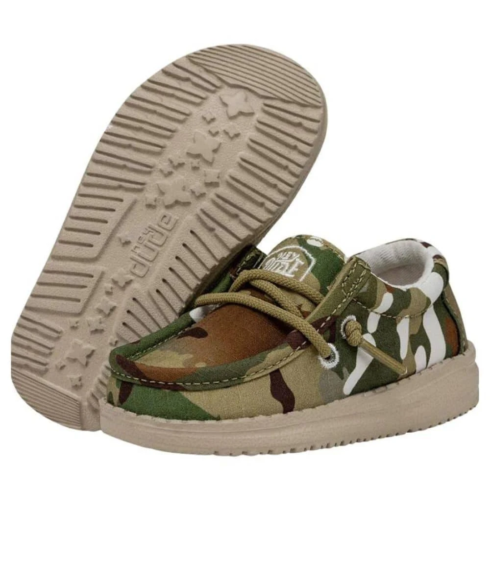 Hey Dude Toddler Multi Camo Wally Shoe 1 Hey Dude Toddler Multi Camo Wally Shoe