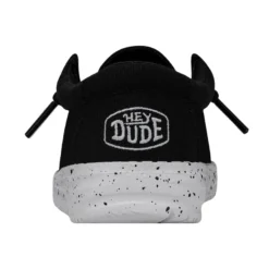 Hey Dude Toddler Black Wally Slub Canvas Shoe -Fashion Shop 40029 001 c