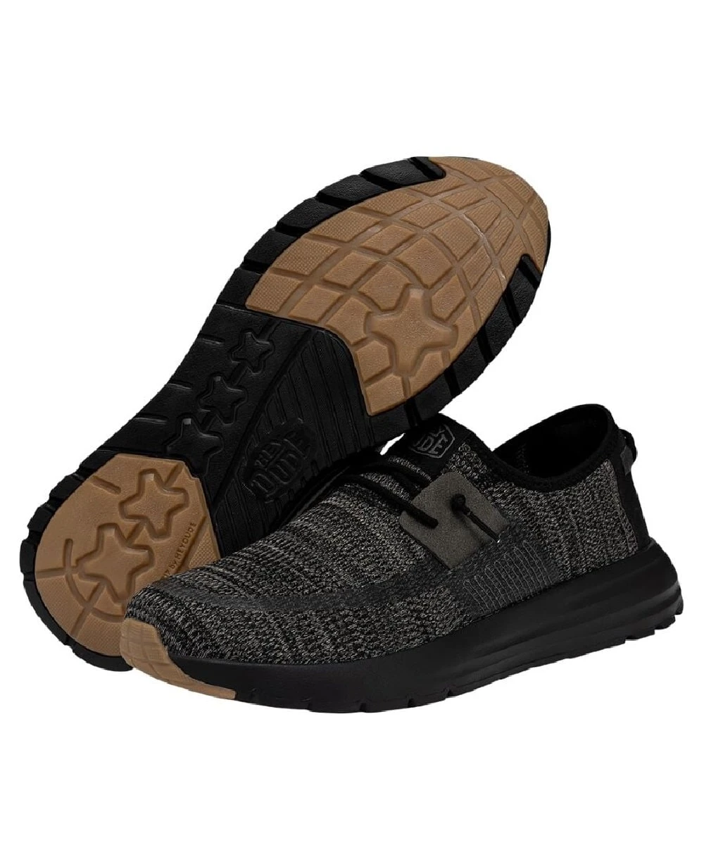 Hey Dude Men's Black Night Sirocco Shoe 1 Hey Dude Men's Black Night Sirocco Shoe