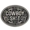 Montana Silversmiths Cowboy Sh*t Antiqued Attitude Buckle