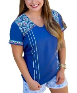 Wash Co Women's Aria Aztec Shirt