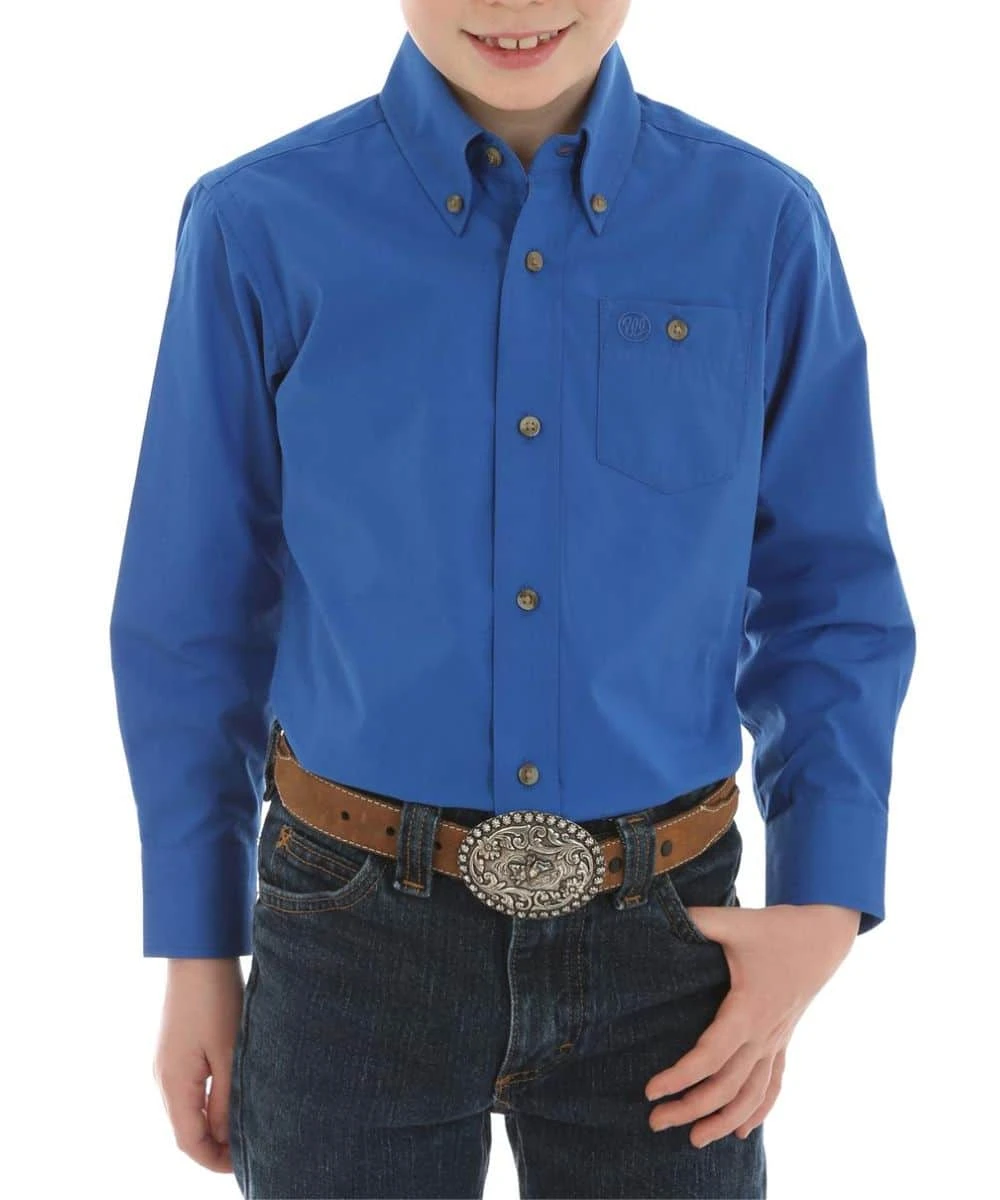 Wrangler Boys' Classic Button Down Shirt 1 Wrangler Boys' Classic Button Down Shirt