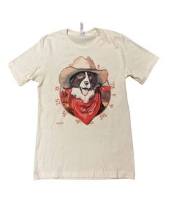 XOXO Art Women's Border Collie Tee
