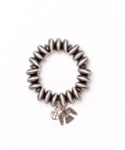 West & Co. Women's Navajo Pearl Thunderbird Charm Bracelet