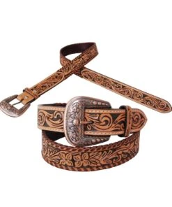 Rafter T Ranch Women's Floral Tooled Belt
