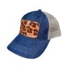 McIntire Saddlery Women's Leopard Patch Cap