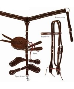 Reinsman Diamond R Spotted Cowboy Tack Set