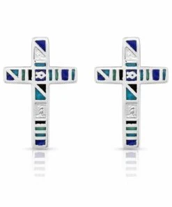 Montana Silversmiths Women's American Legends Cross Earrings
