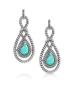 Montana Silversmiths Women's Bowline Knot Earrings