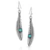 Montana Silversmiths Women's Solo Flight Feather Earrings