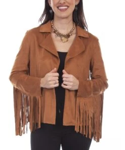Scully Women's Ultra Suede Fringe Jacket