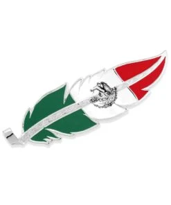 Montana Silversmiths Mexico Flag Hat Feather