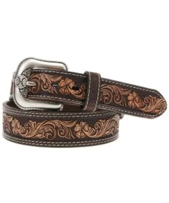Hooey Men's Leather Embossed Belt