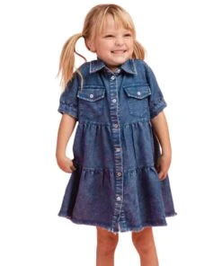 Oddi Girls' Denim Dress