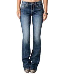 Miss Me Women's Fleur De Lis Jean