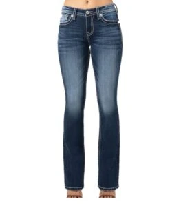 Miss Me Women's Mid Rise Bootcut Jean