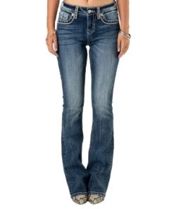 Miss Me Women's Saddle Stitch Bootcut Jean